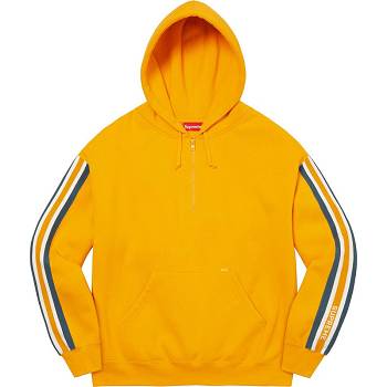 Sudaderas Supreme Half Zip Hooded Doradas | CR294CE