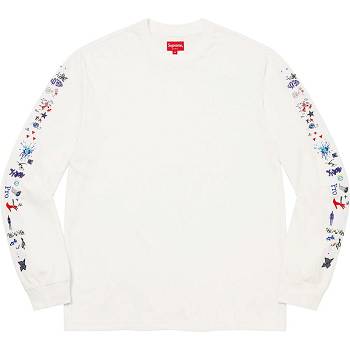 Suéteres Supreme AOI Icons L/S Top Blancas | CR315JJ