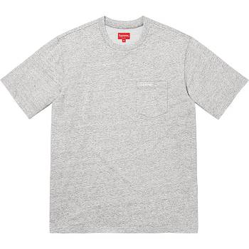 Suéteres Supreme S/S Pocket Tee Gris | CR319XF